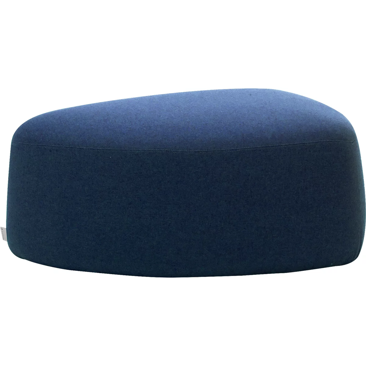 Pouf GOGO Leyform, moyen, ovale, L 980 x P 910 x H 390 mm, avec patins, revêtement tissu, bleu foncé