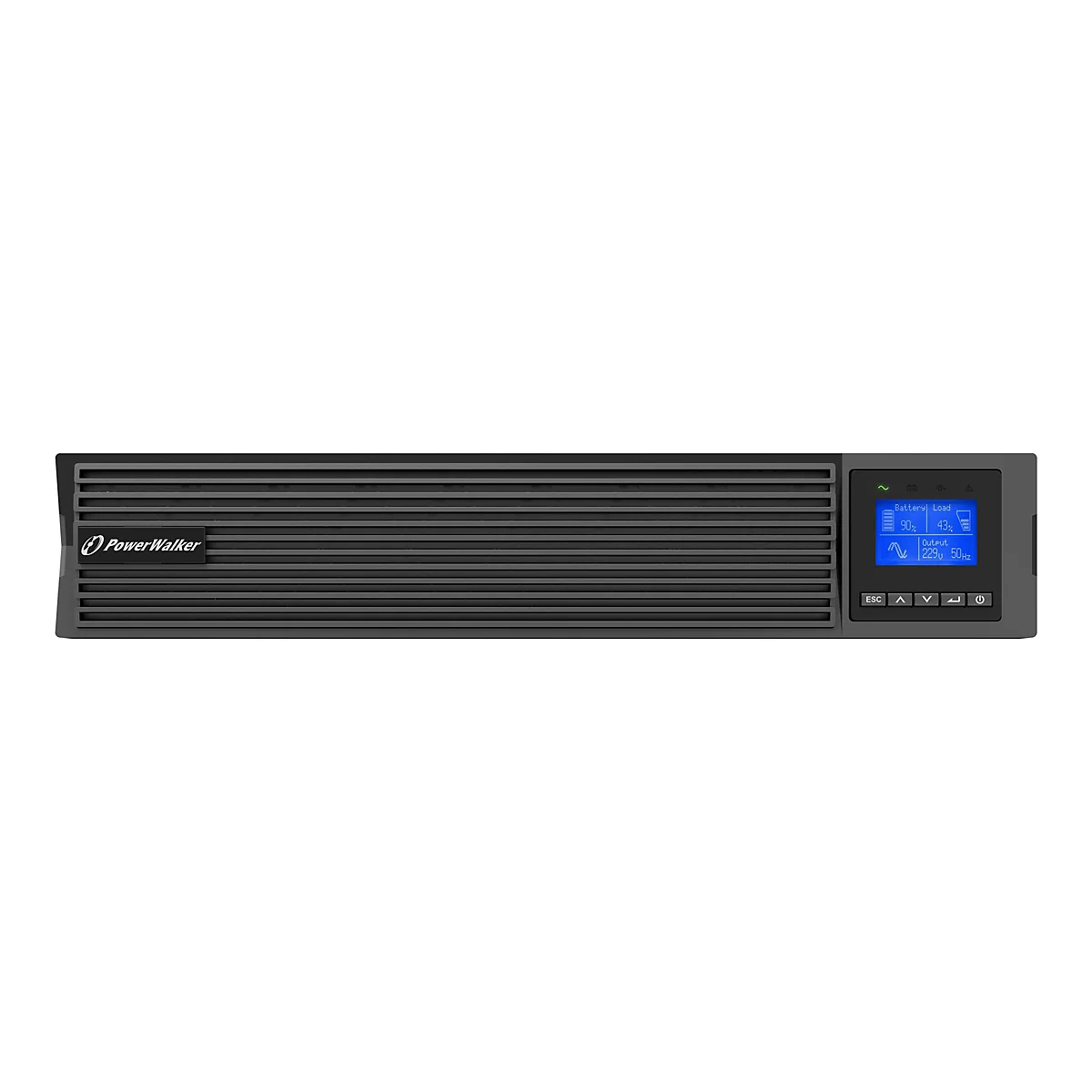 PowerWalker VFI 2000 ICR IoT - USV (in Rack montierbar/extern) - AC 160-300 V - 2000 Watt - 2000 VA - 7 Ah