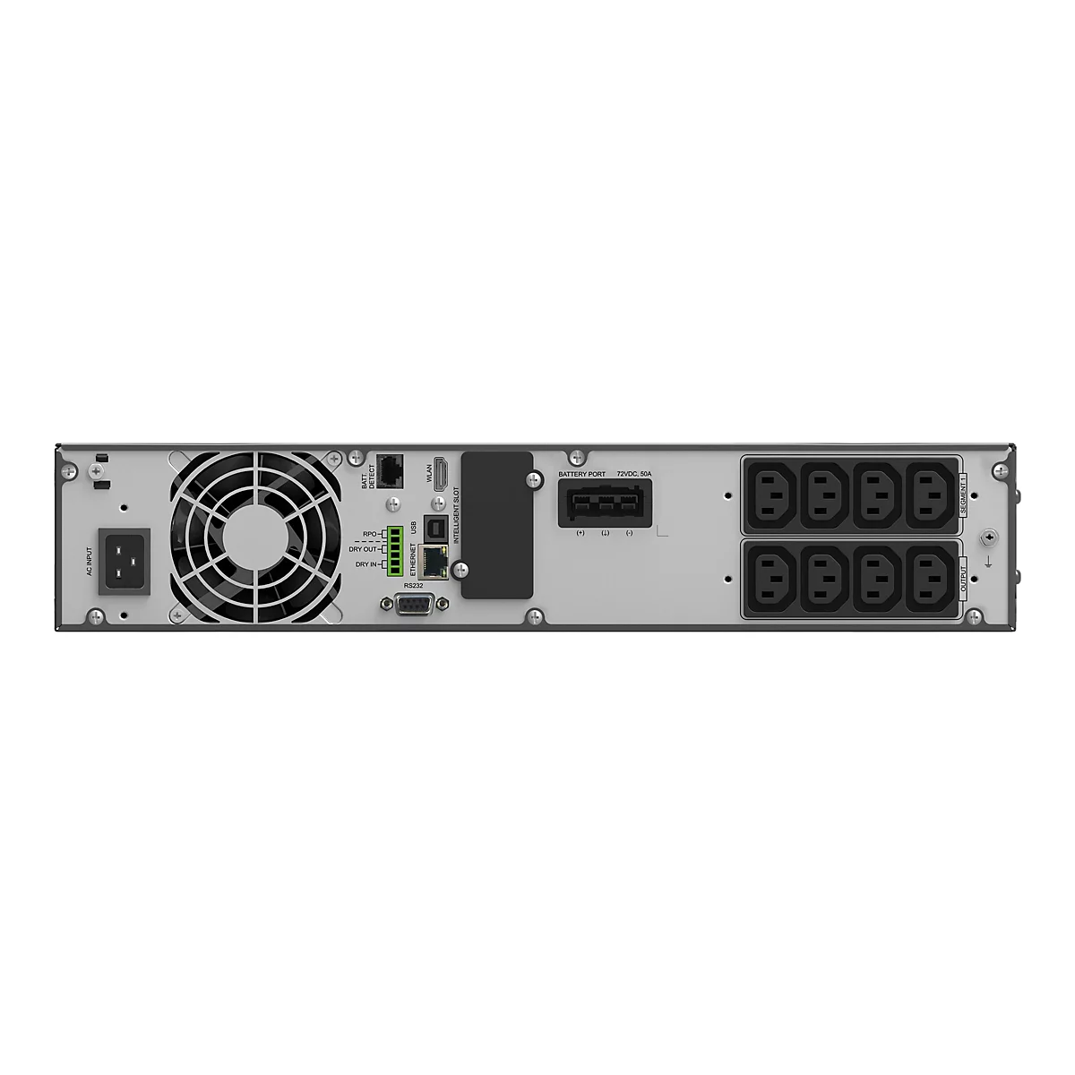PowerWalker VFI 2000 ICR IoT - USV (in Rack montierbar/extern) - AC 160-300 V - 2000 Watt - 2000 VA - 7 Ah