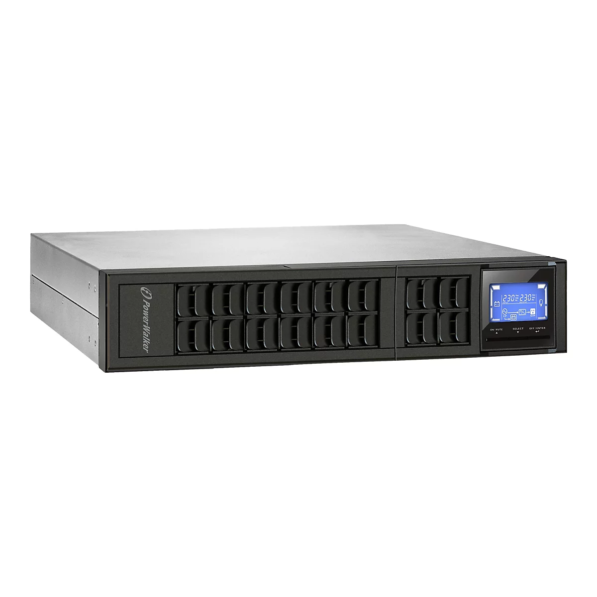 PowerWalker VFI 3000 CRM LCD - USV (in Rack montierbar/extern) - AC 110-300 V - 2400 Watt - 3000 VA - 9 Ah