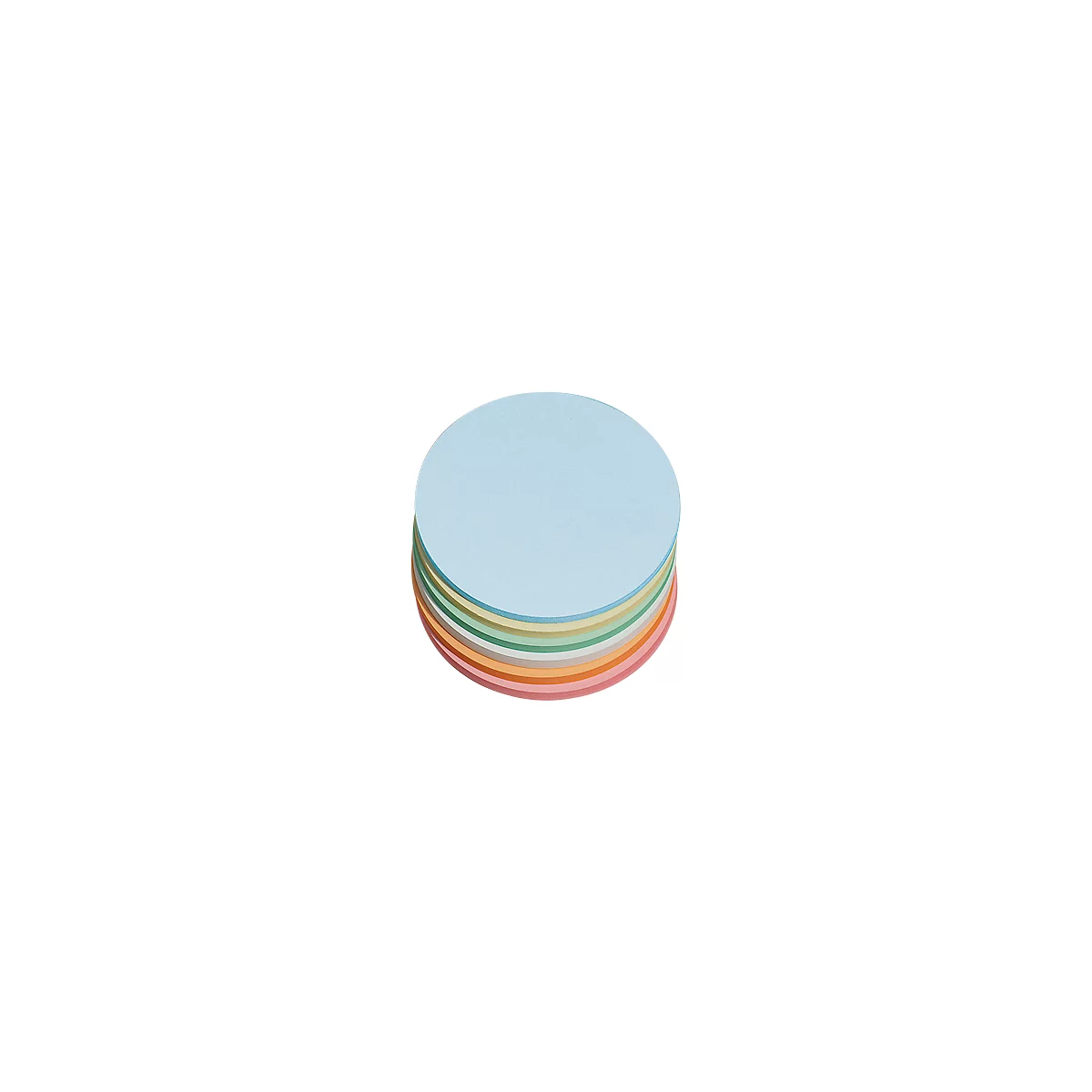 Presentatiekaarten, rond, Ø 140 mm, diverse kleuren, 250 stuks