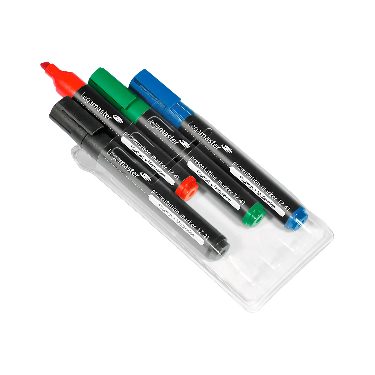 Presentatiemarker Legamaster 7-155094, voor flipovers, etui met 4 stuks