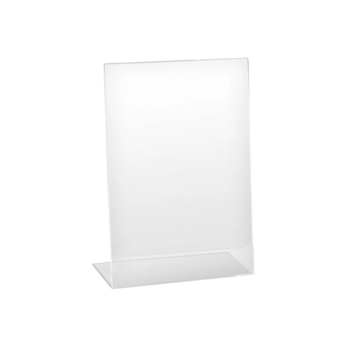 Présentoir de table - acrylique - l. 215 x P 100 x H 300 mm - pour format A4 - incliné