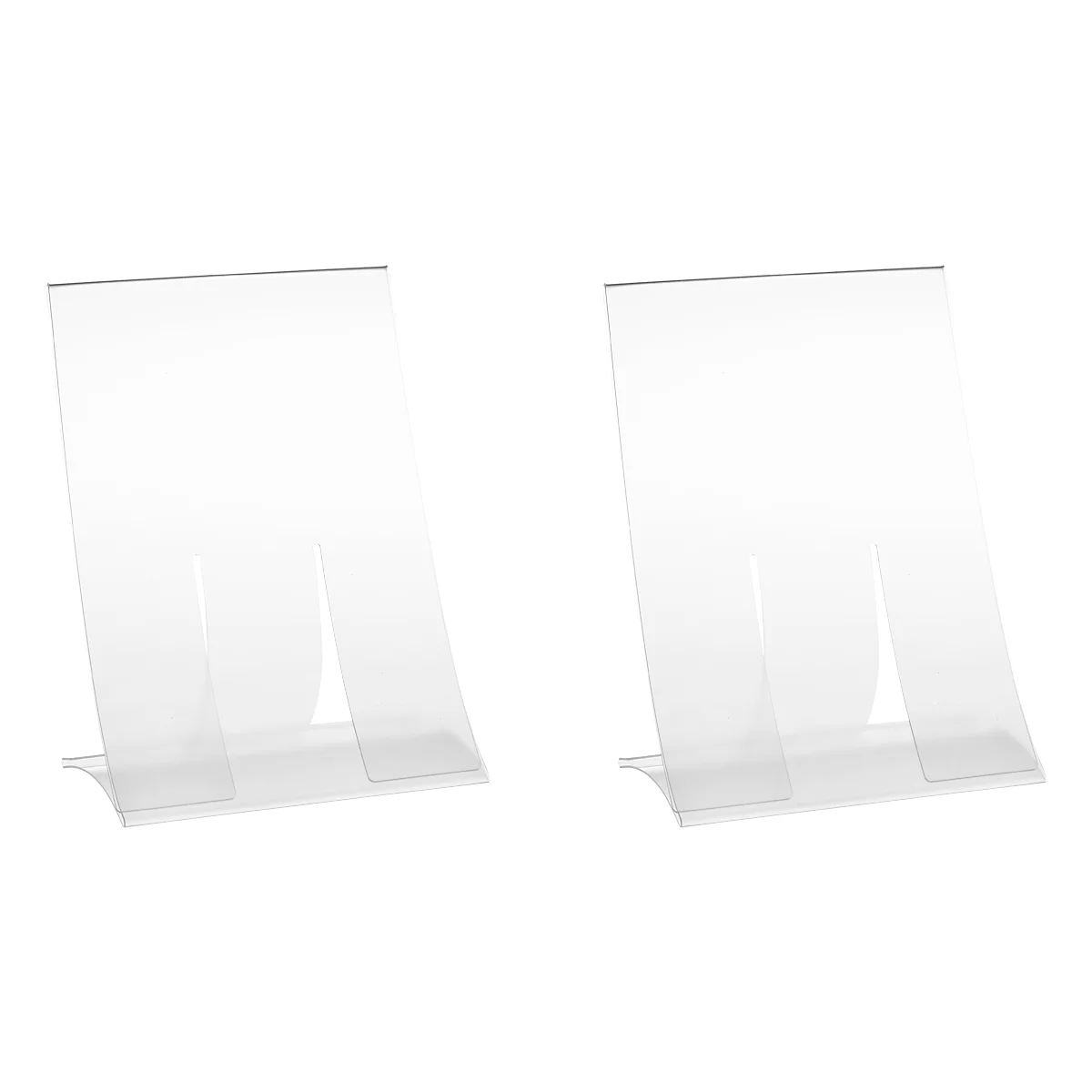Présentoir de table, plastique dur, pliable, format A6, 2 p.