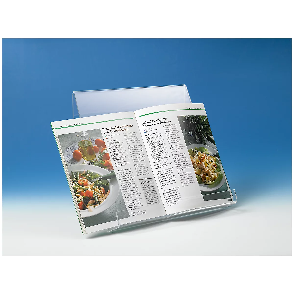 Présentoir de table - PLEXIGLAS® - l. 250 x H 230 mm - transparent - 1 p.