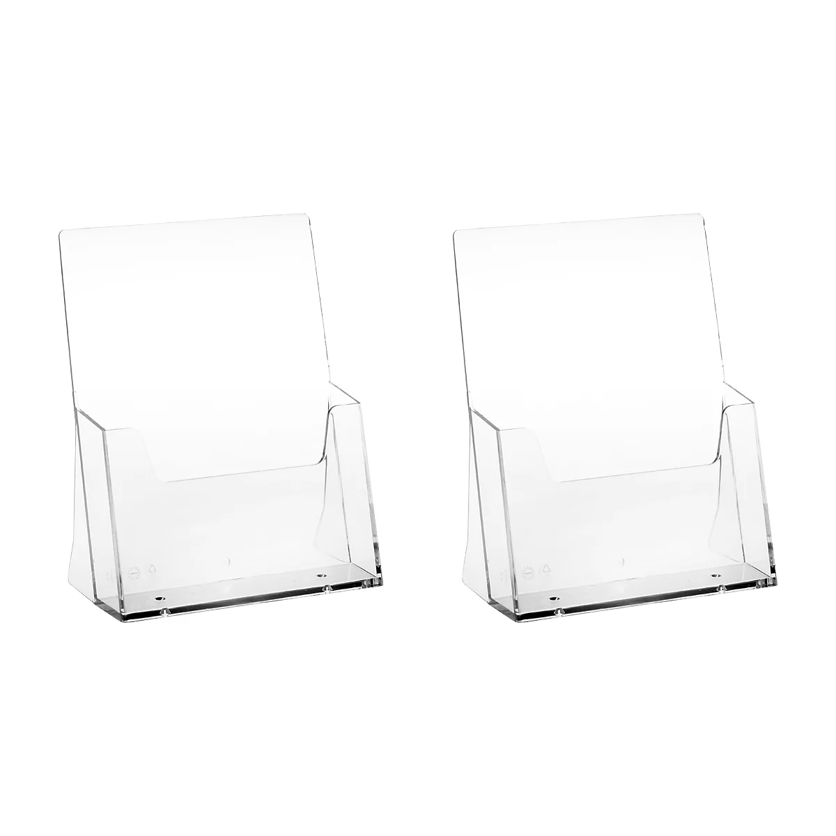 Présentoir de table, polystyrène- l 157 x P 95 x H 215 mm - pour format A5 - set de 2 p.