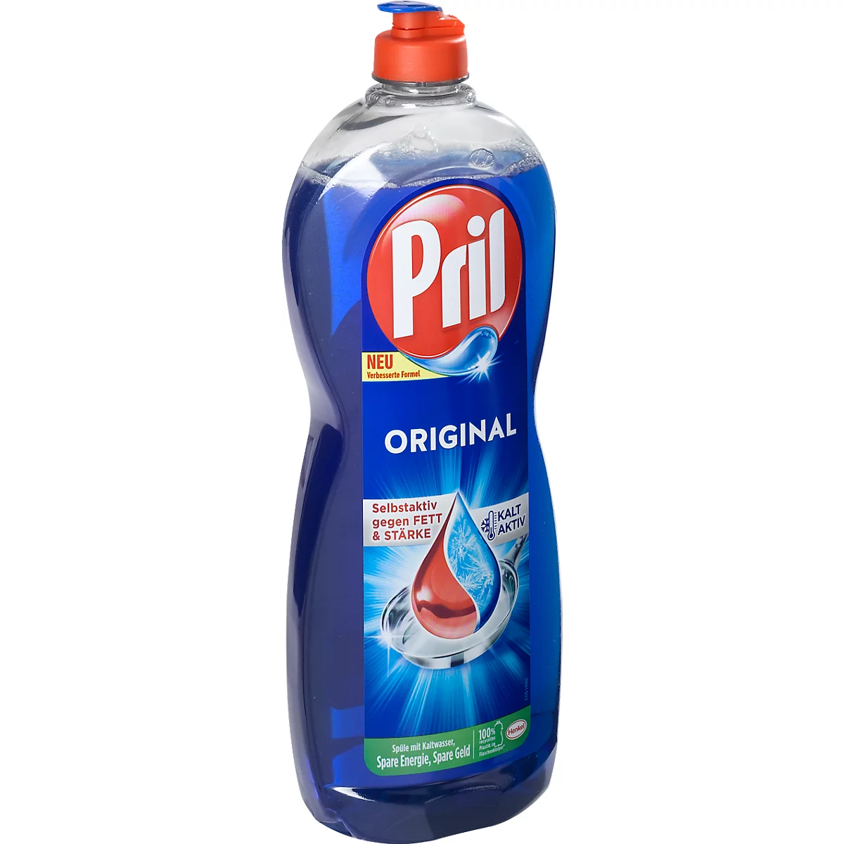Pril Original handafwasmiddel, hoog vetoplossend vermogen, blauw, fles met 675 ml