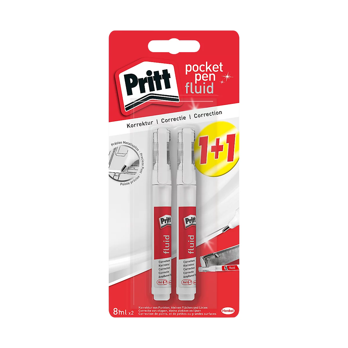 Pritt Korrektur-Pocket Pen, 2 Stück