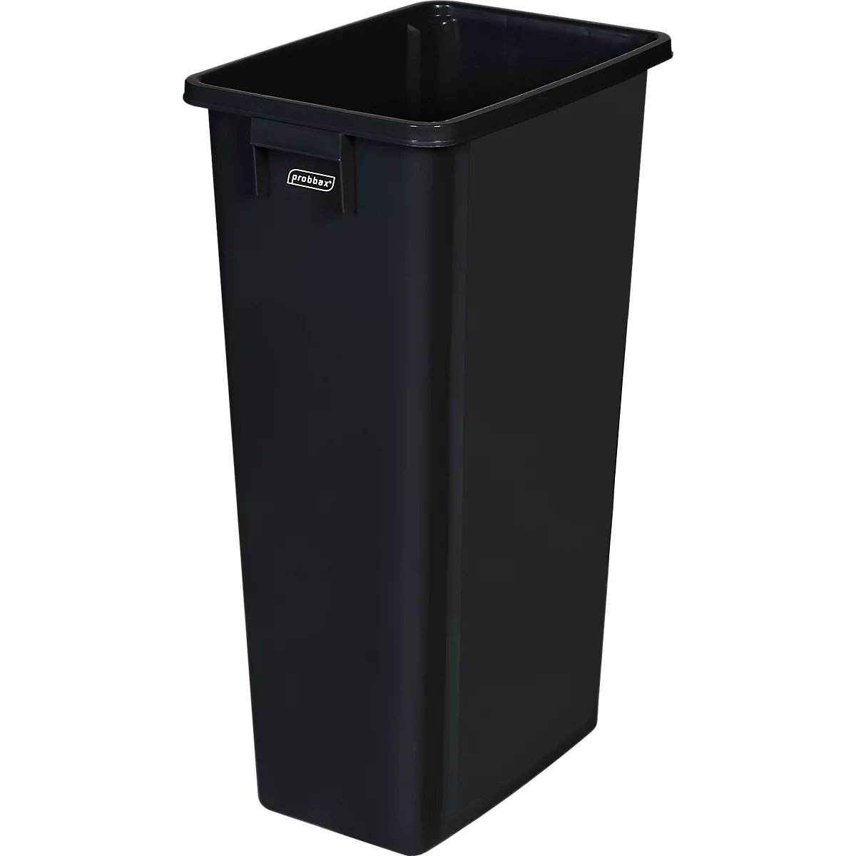Probbax MixMatch recyclingbak, volume 80 l, met handvat, zonder deksel, L 320 x B 460 x H 762 mm, gerecycled polypropeen, zwart