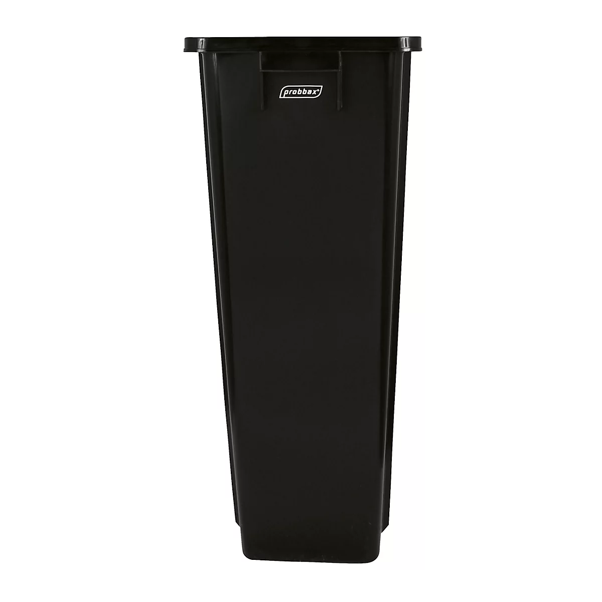 Probbax MixMatch recyclingbak, volume 80 l, met handvat, zonder deksel, L 320 x B 460 x H 762 mm, gerecycled polypropeen, zwart