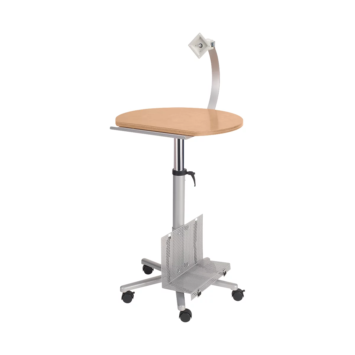 Professional monitor desk with flat screen support