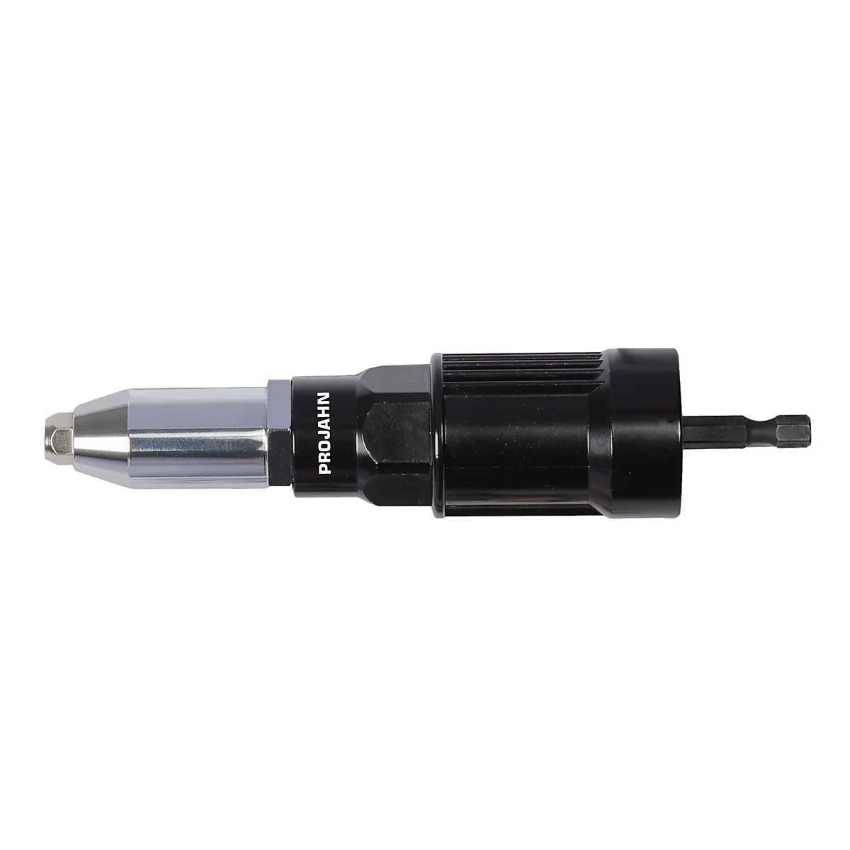 PROFI-Blindnietvorsatz-Adapter PROJAHN, o. Griff, f. Blindnieten Ø 2,4-5,0 mm, inkl. Mundstücke