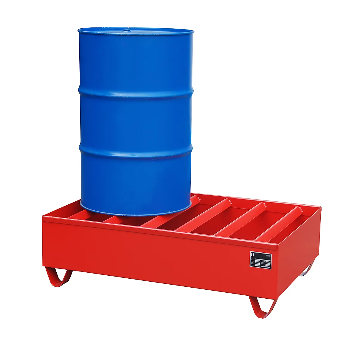 Profiellekbak type PW vlg. StawaR, voor 2 vaten, 224 l, 59 kg, rood