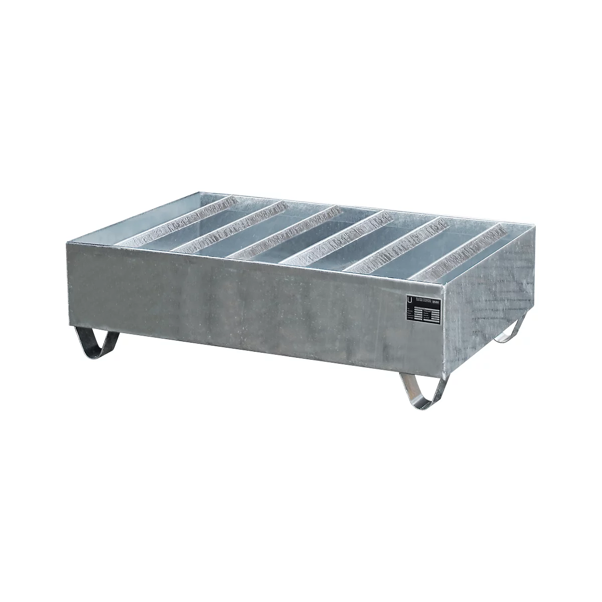 Profiellekbak type PW vlg. StawaR, voor 2 vaten, 224 l, 64 kg, gegalvaniseerd