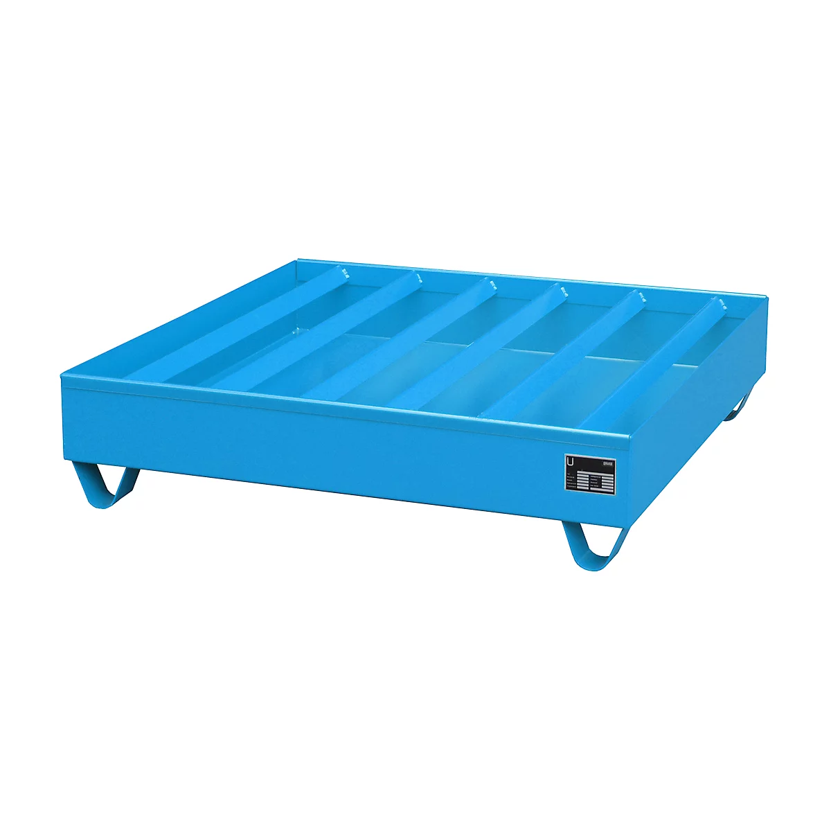 Profiellekbak type PW vlg. StawaR, voor 4 vaten, 230 l, 72 kg, blauw