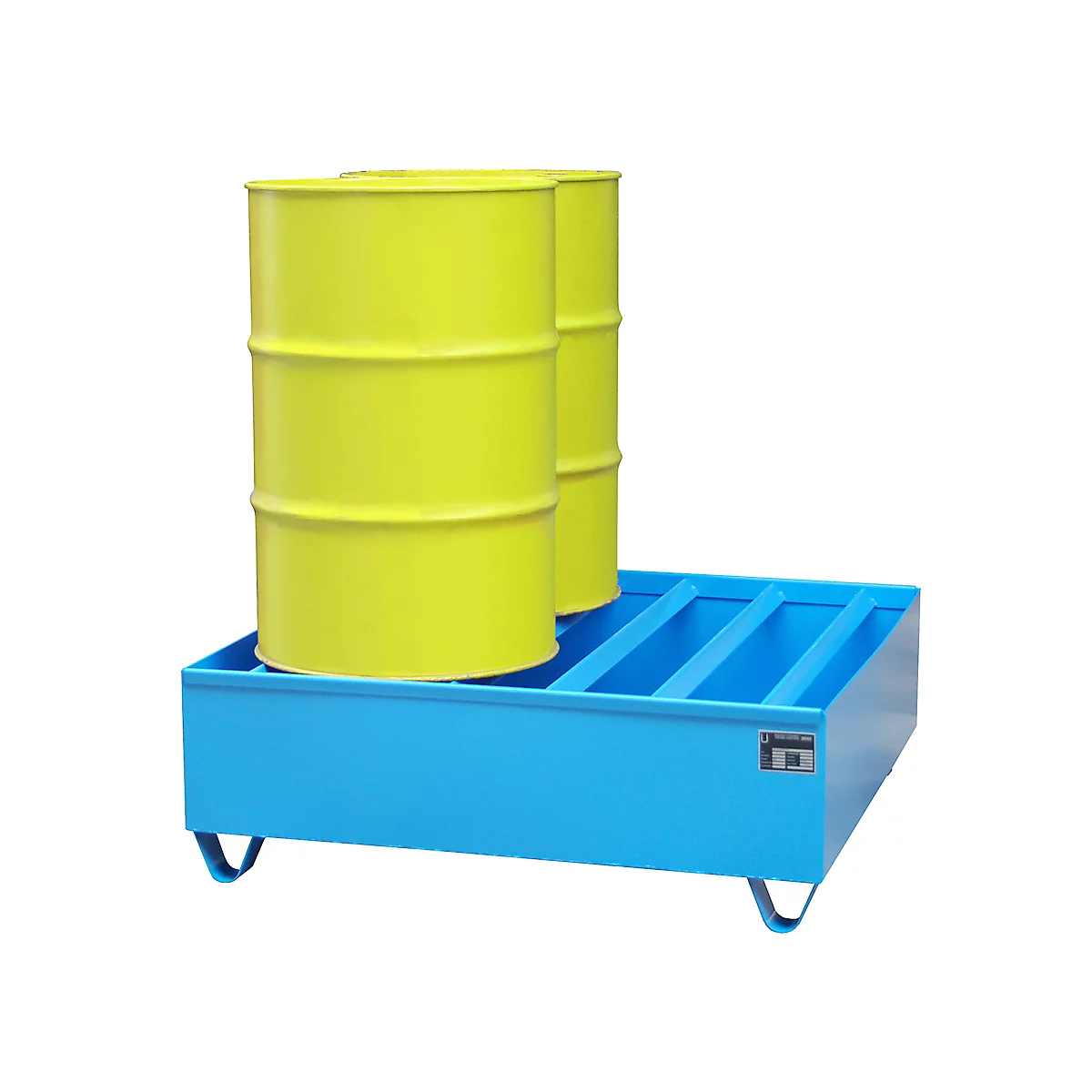 Profiellekbak type PW vlg. StawaR, voor 4 vaten, 410 l, 86 kg, blauw