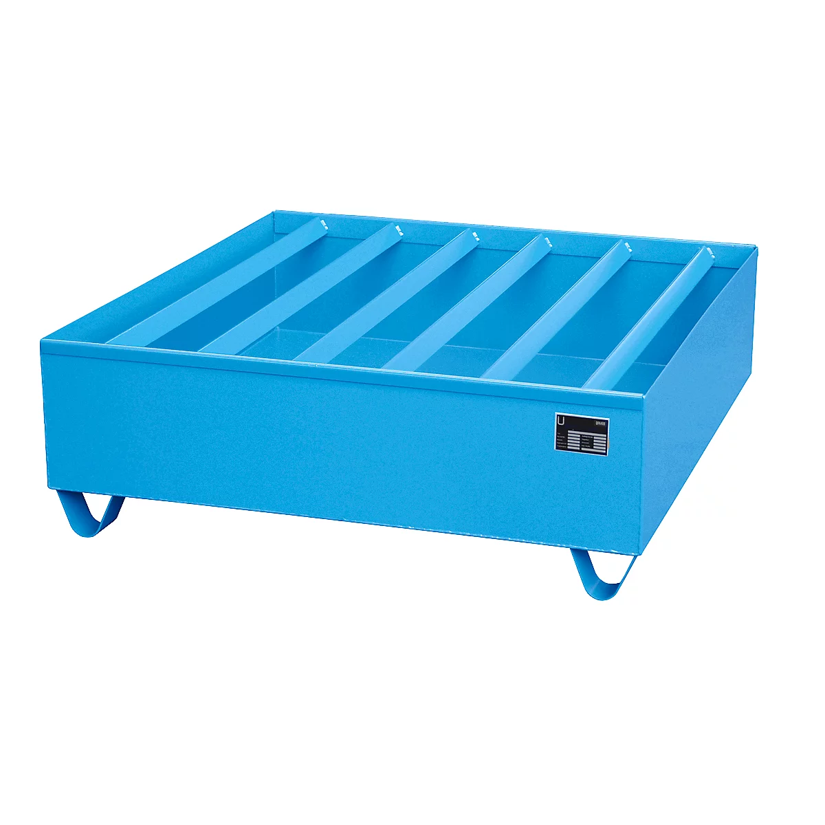 Profiellekbak type PW vlg. StawaR, voor 4 vaten, 410 l, 86 kg, blauw