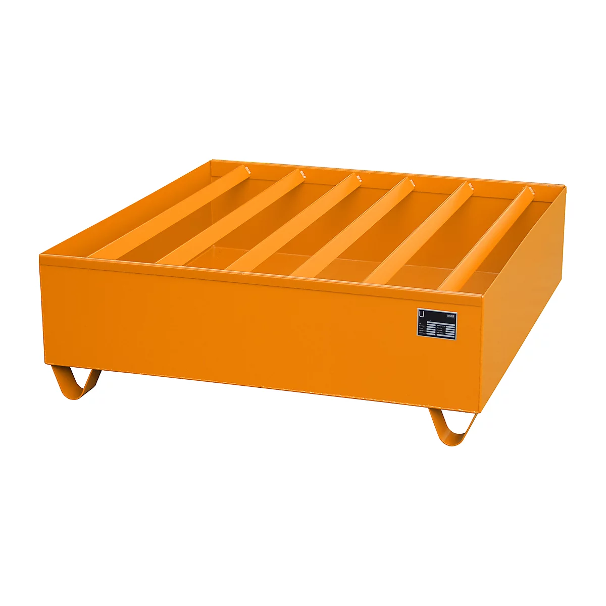 Profiellekbak type PW vlg. StawaR, voor 4 vaten, 410 l, 86 kg, oranje