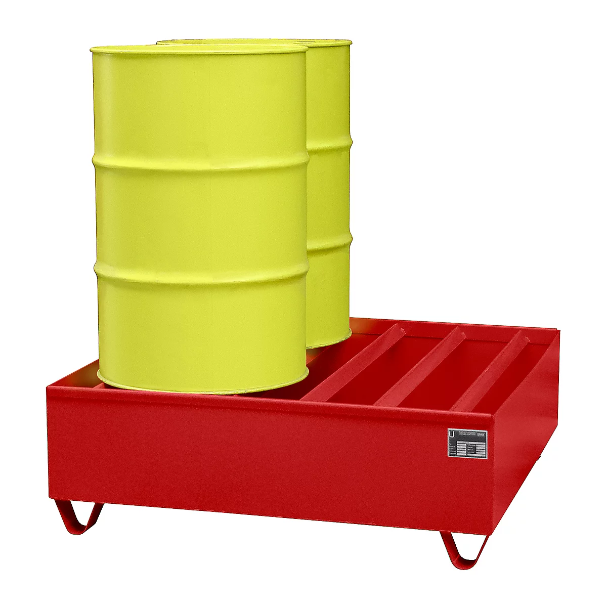 Profiellekbak type PW vlg. StawaR, voor 4 vaten, 410 l, 86 kg, rood