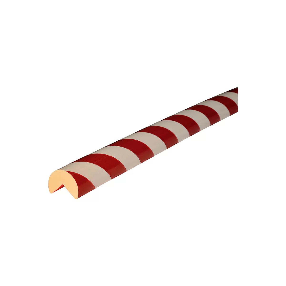 Profilé de protection d'angle type A+, unité de 1 m, blanc/rouge