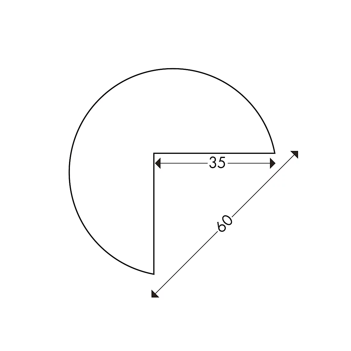Profilé de protection d'angle type A+, unité de 1 m, rouge/blanc réfléchissant