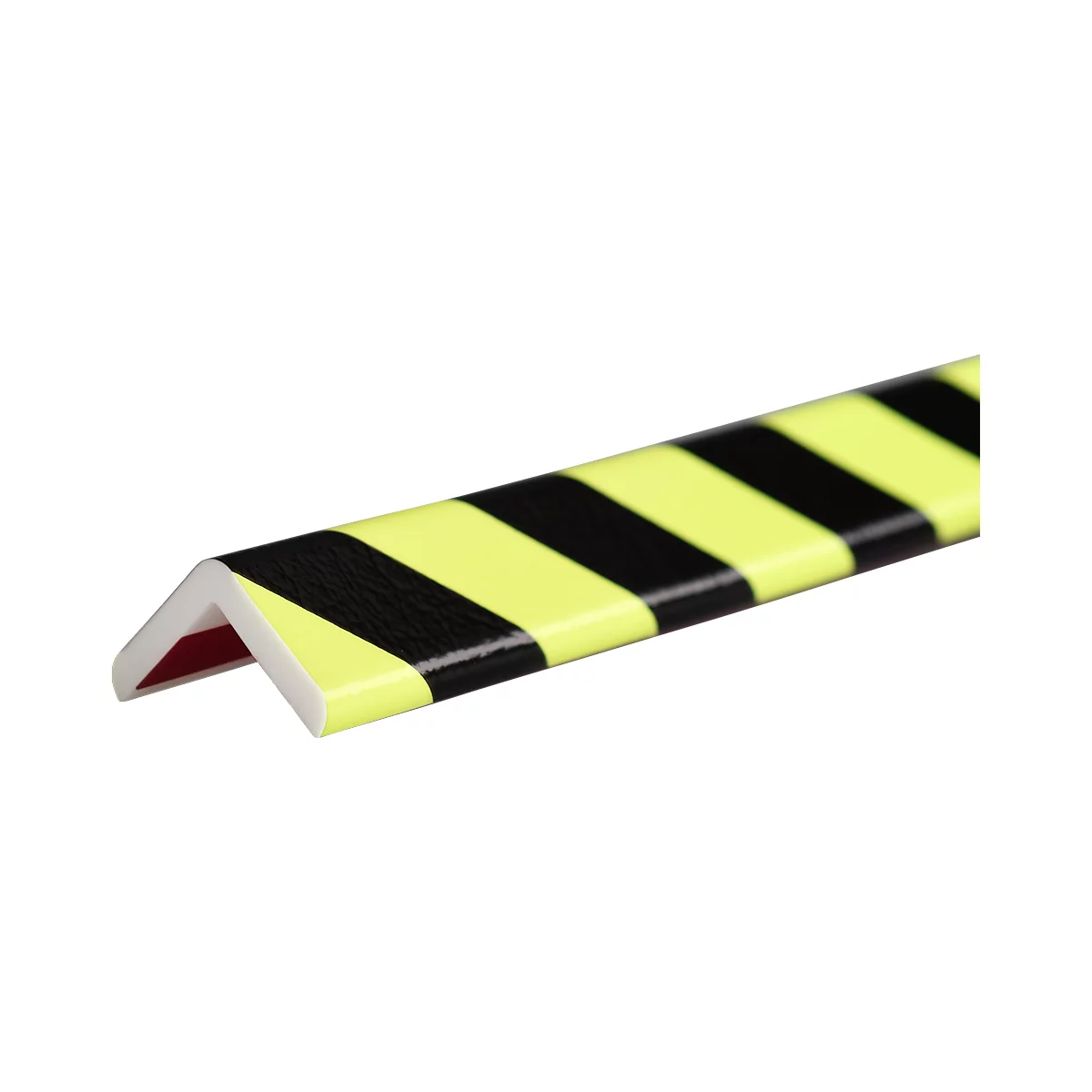 Profilé de protection d'angle type H+, unité de 1 m, jaune/noir, réfléchissant à la lumière du jour