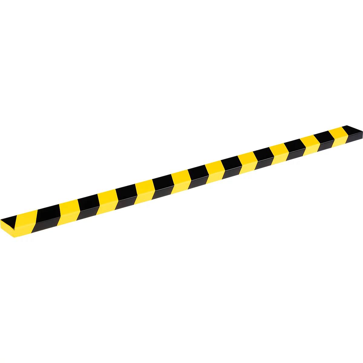 Profilé de protection de surface Durable S20, rectangulaire, surface adhésive 60 mm, autocollant, pour l'intérieur &amp; l'extérieur, L 1000 mm, mousse PU, jaune/noir