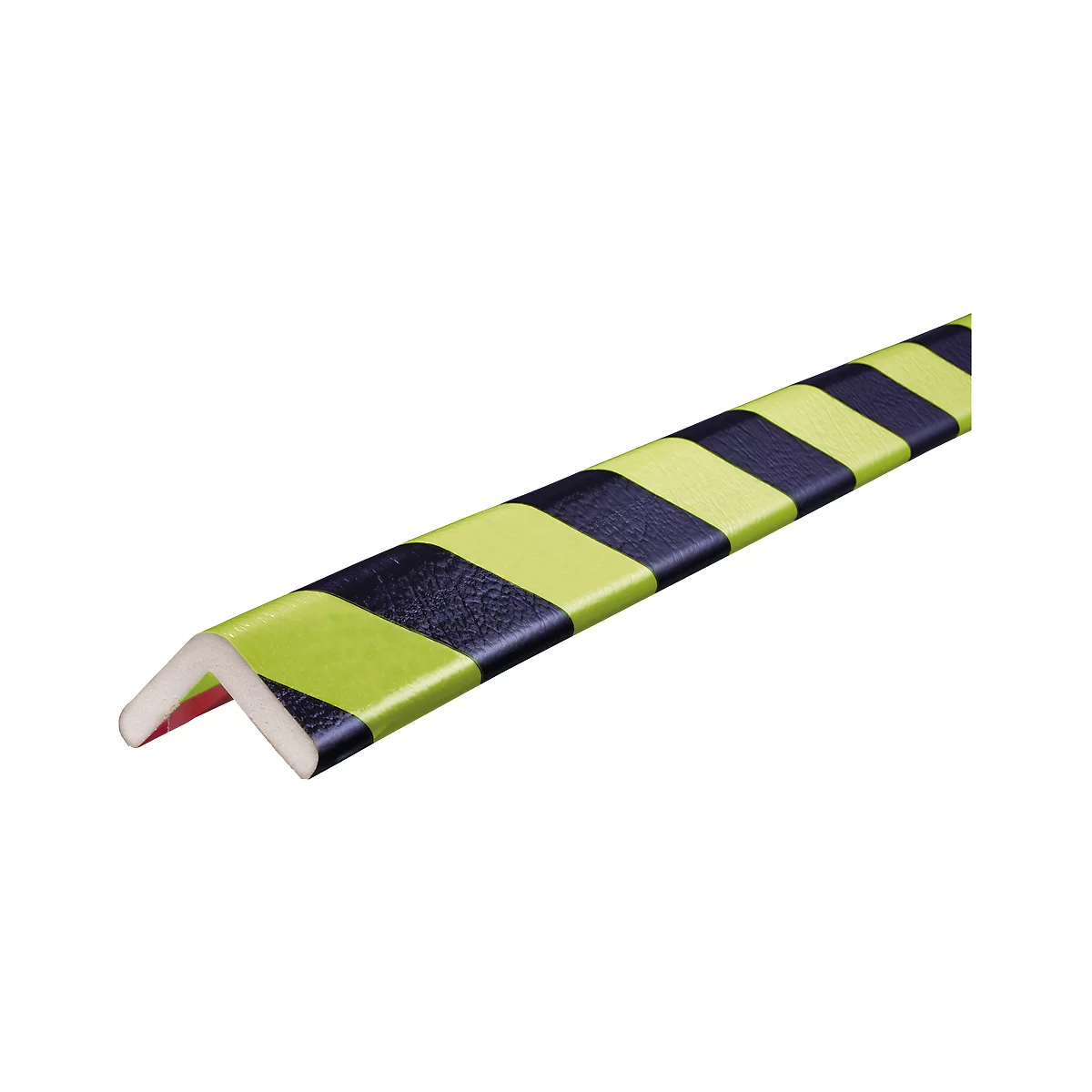 Profilés de protection d'angle type H, rouleau de 5 m, jaune/noir, réfléchissant à la lumière du jour