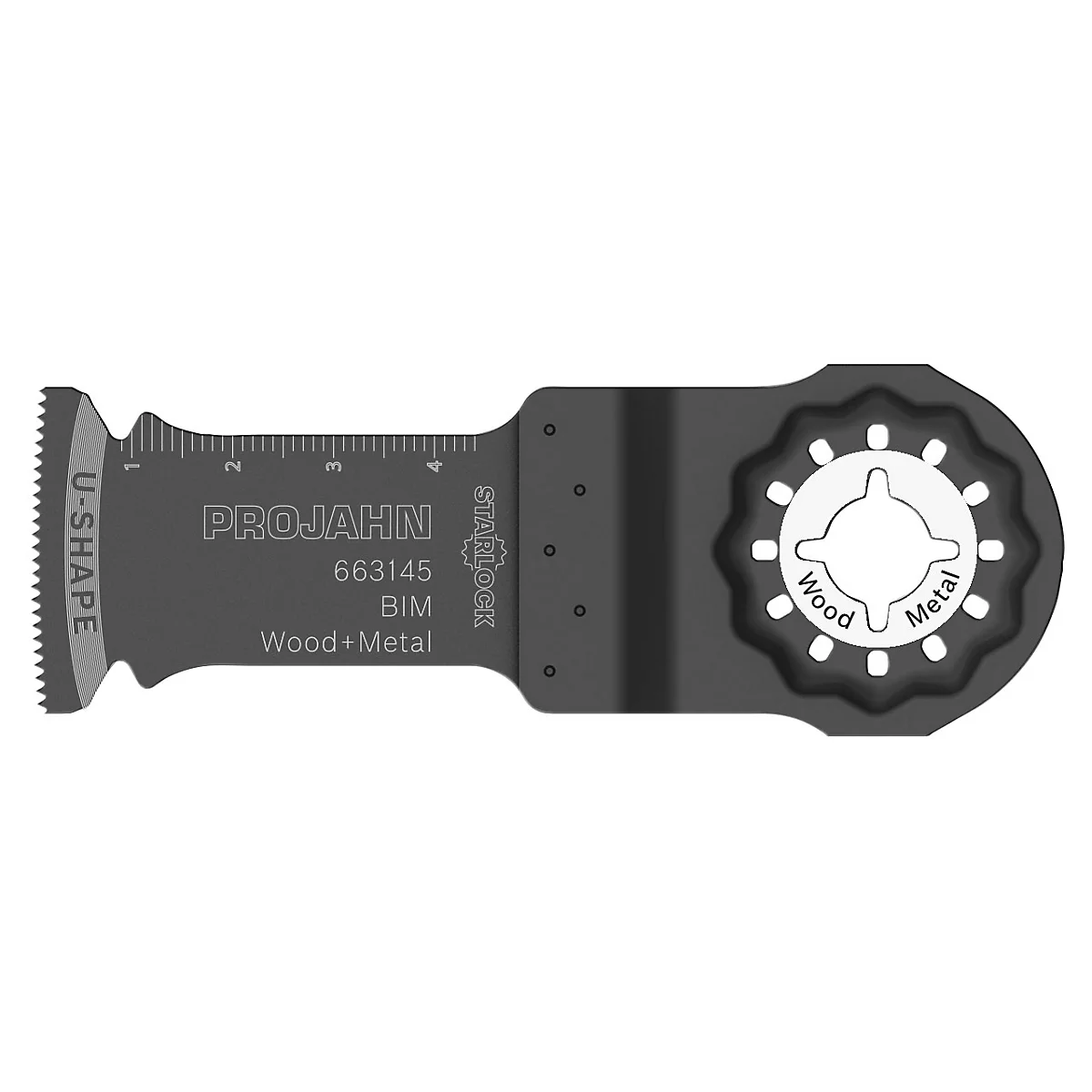 Grijs zaagblad voor hout en metaal. Opschrift: PROJAHN, Wood + Metal.