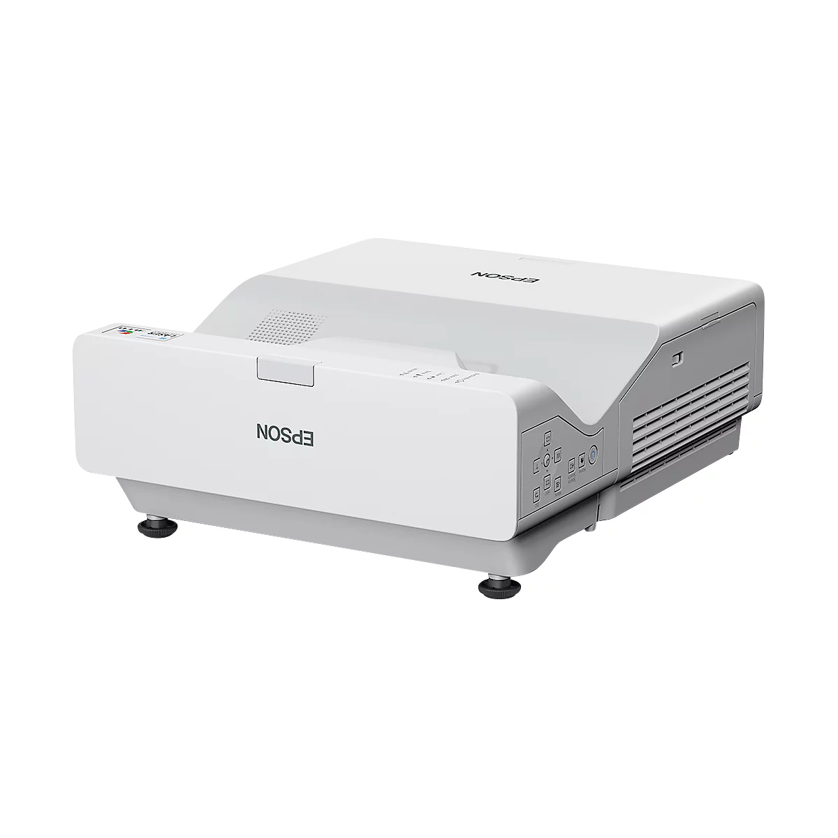 Projecteur 3LCD à focale ultra-courte Epson EB-760W, jusqu'à 150 pouces, 4 100 lumens, HD Ready WXGA, 2 500 000:1, blanc