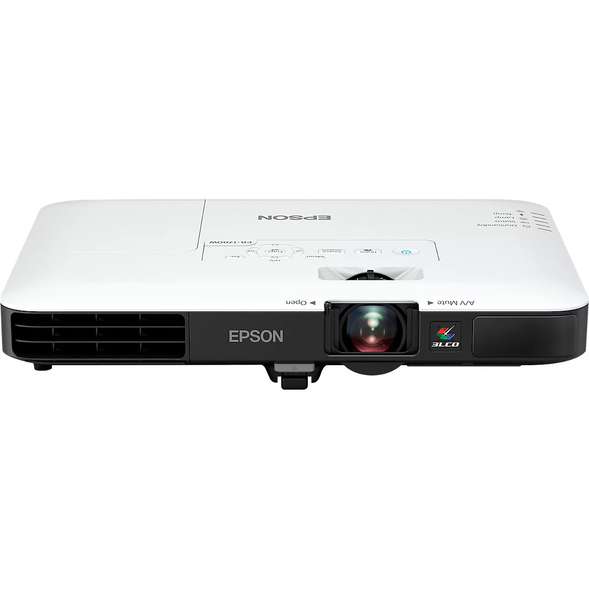 Projecteur 3LCD EPSON EB-1780W, mobile, HD Ready WXGA, 3 000 lumens, contraste 10 000:1, blanc