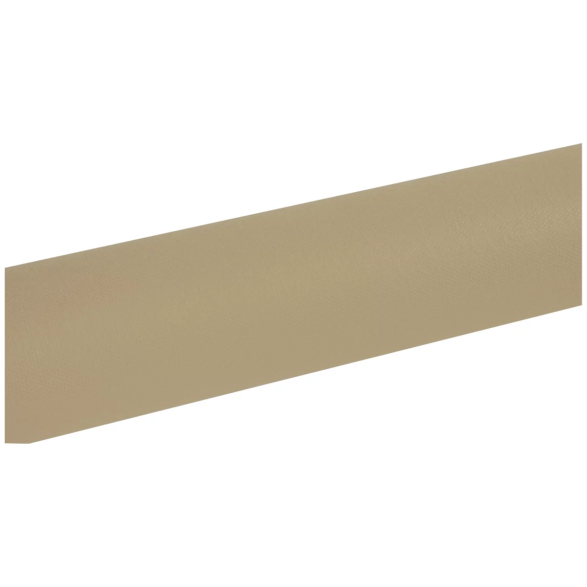 Een schuin geplaatst, rechthoekig paneel in beige.