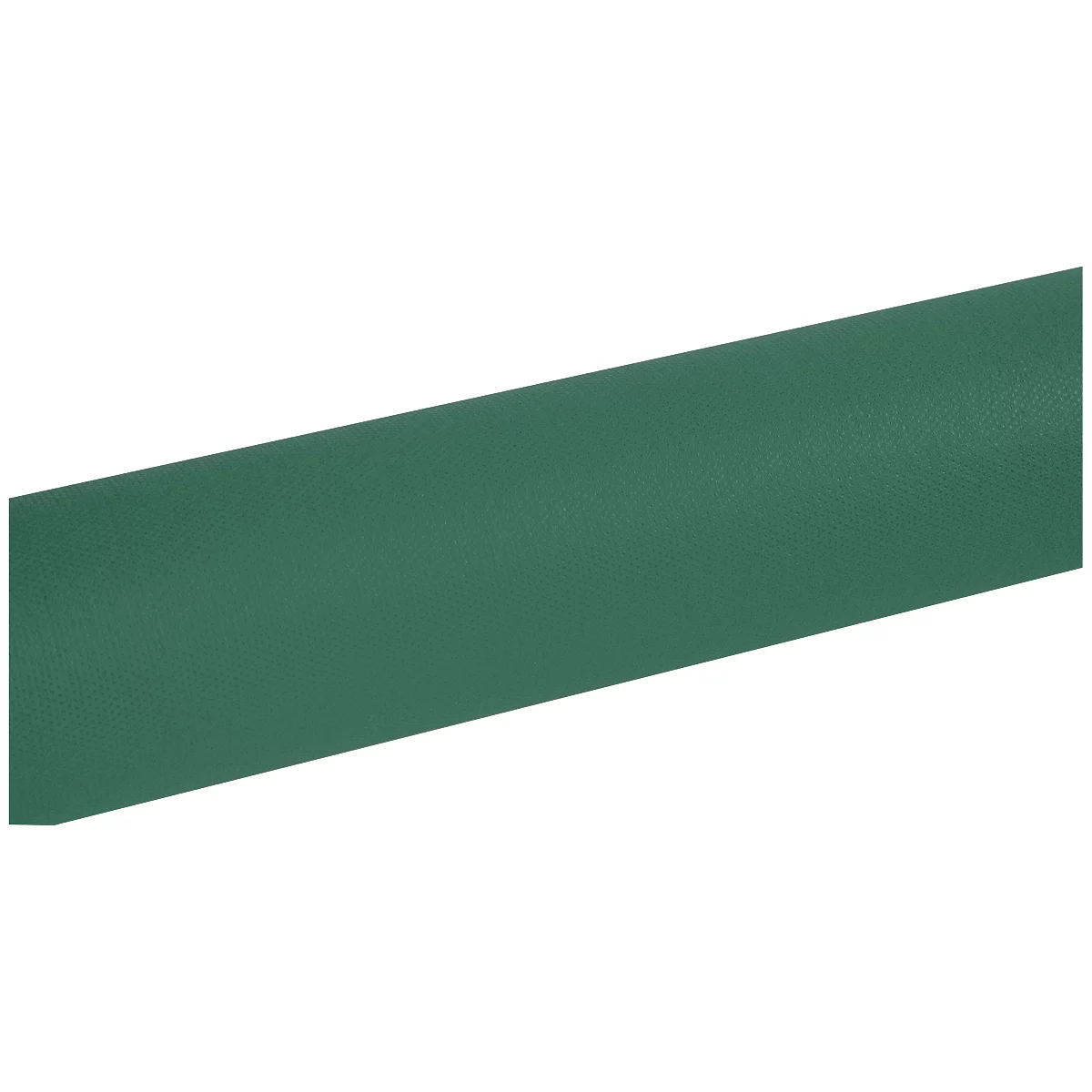 Een groene band die diagonaal over een witte achtergrond loopt.