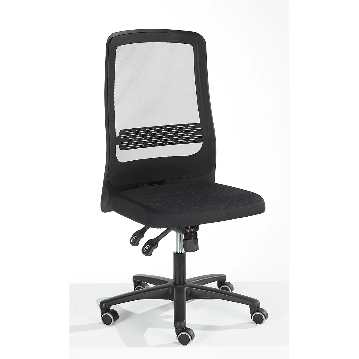 Prosedia Bürostuhl ECCON plus-8, Synchronmechanik, ohne Armlehnen, Netz, schwarz