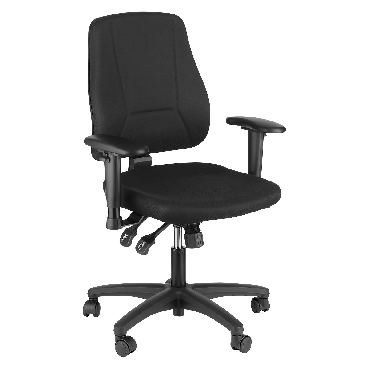Prosedia Bürostuhl YOUNICO PLUS 8, Synchronmechanik, ohne Armlehnen, halbhohe Rückenlehne