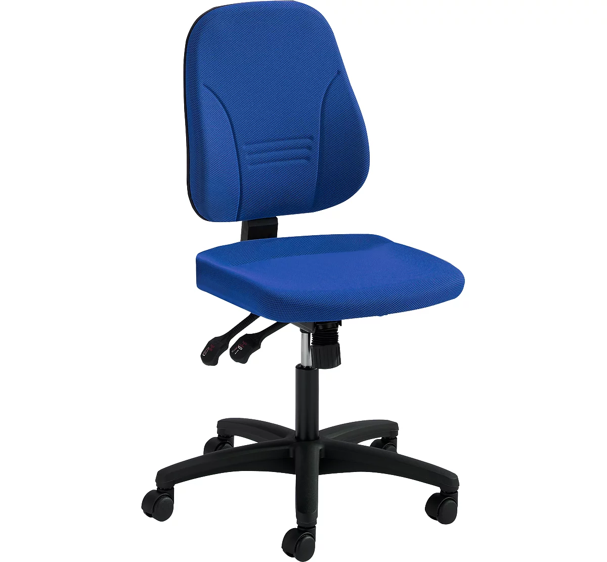 Prosedia Bürostuhl YOUNICO PLUS 8, Synchronmechanik , ohne Armlehnen, niedrige 3D-Rückenlehne, blau