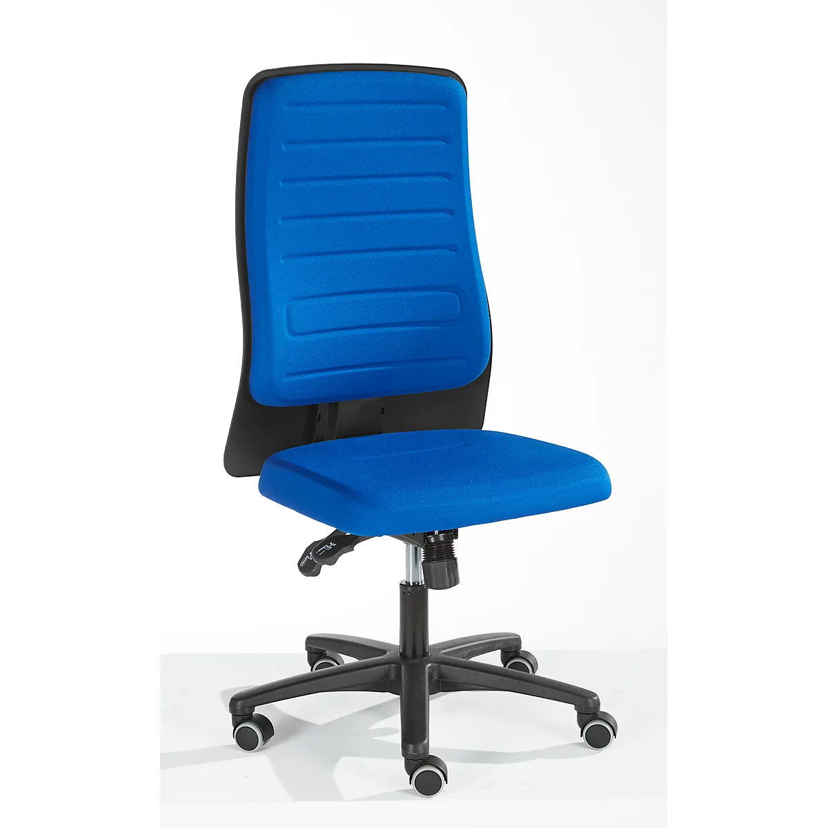 Prosedia bureaustoel ECCON plus-8, synchroonmechanisme, zonder armleuningen, gestoffeerd, blauw
