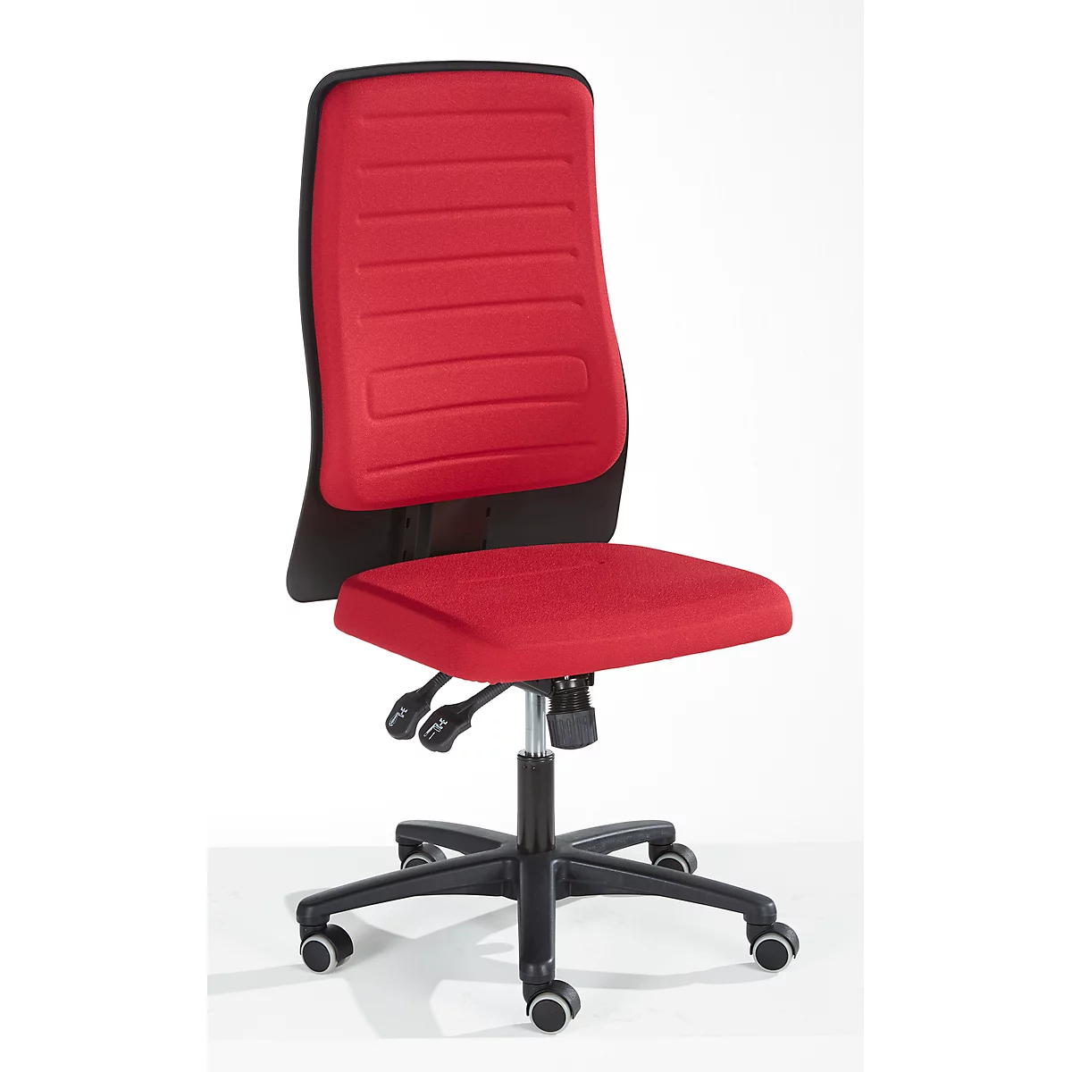 Prosedia bureaustoel ECCON plus-8, synchroonmechanisme, zonder armleuningen, gestoffeerd, rood