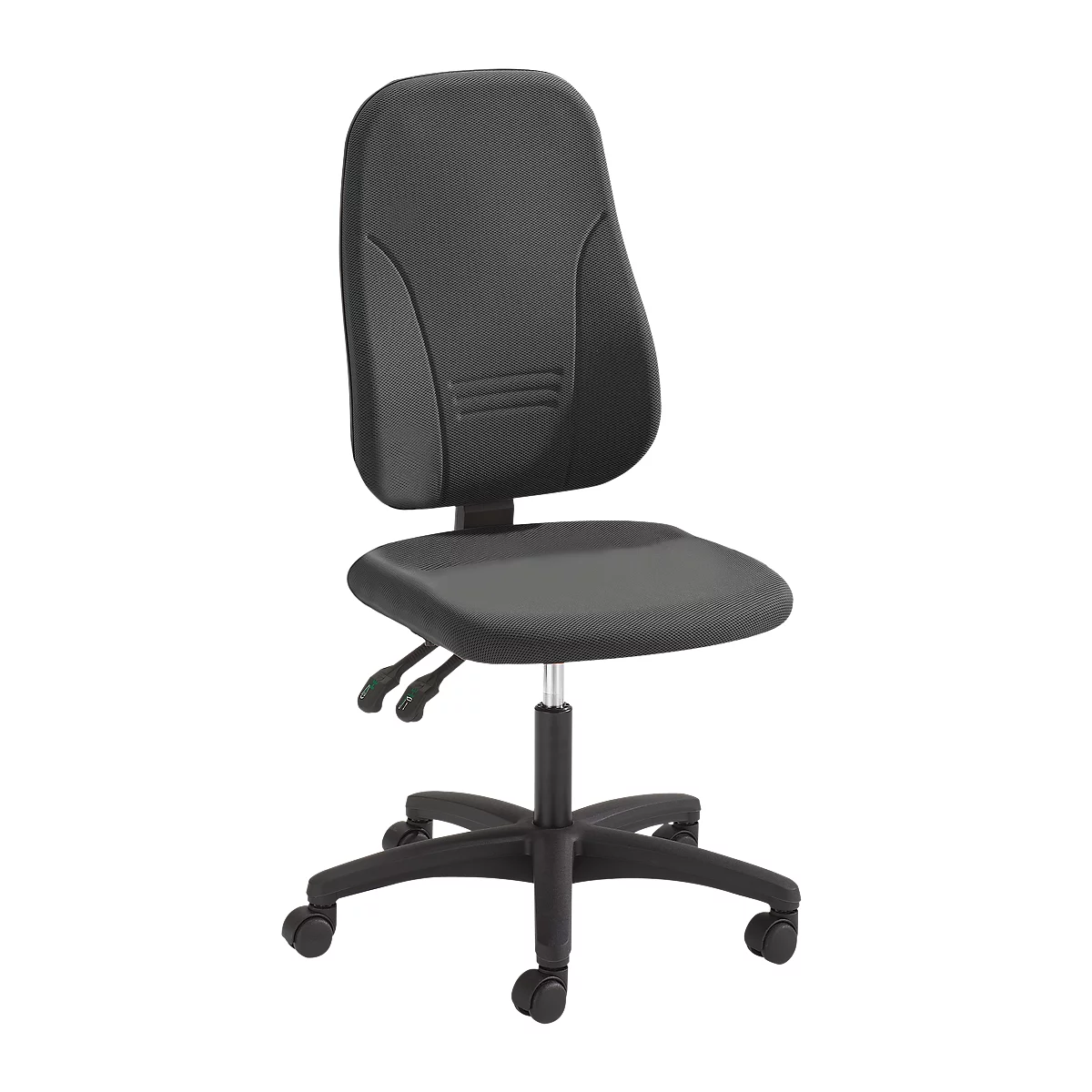 Prosedia bureaustoel YOUNICO plus 3, permanent contact, zonder armleuningen, 3D-rugleuning, antraciet