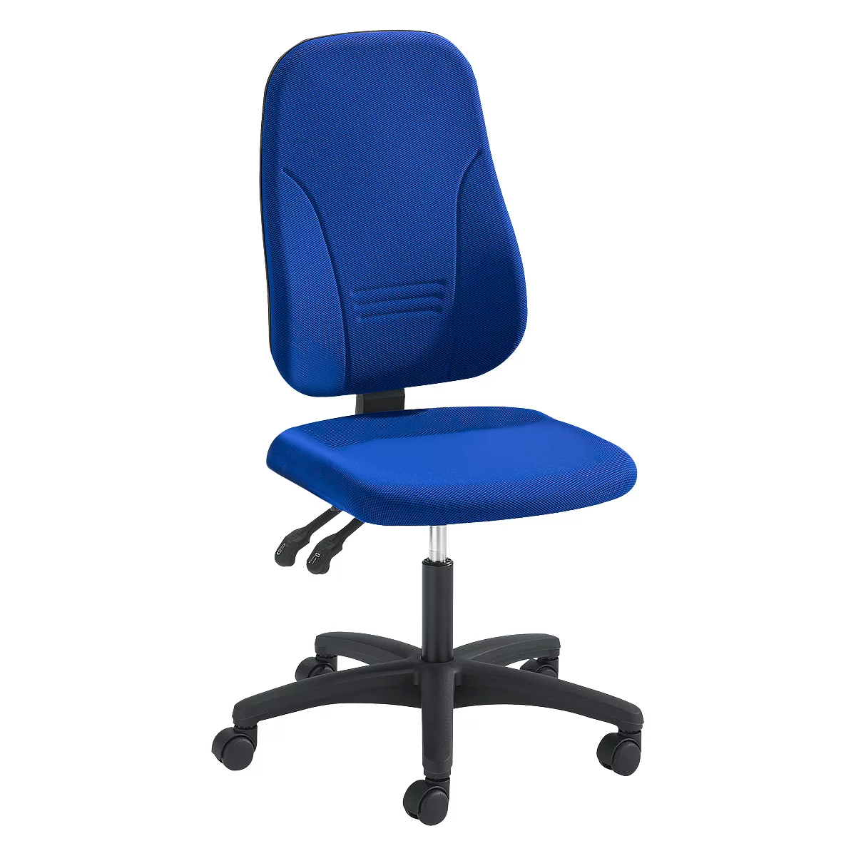 Prosedia bureaustoel YOUNICO plus 3, permanent contact, zonder armleuningen, 3D-rugleuning, blauw