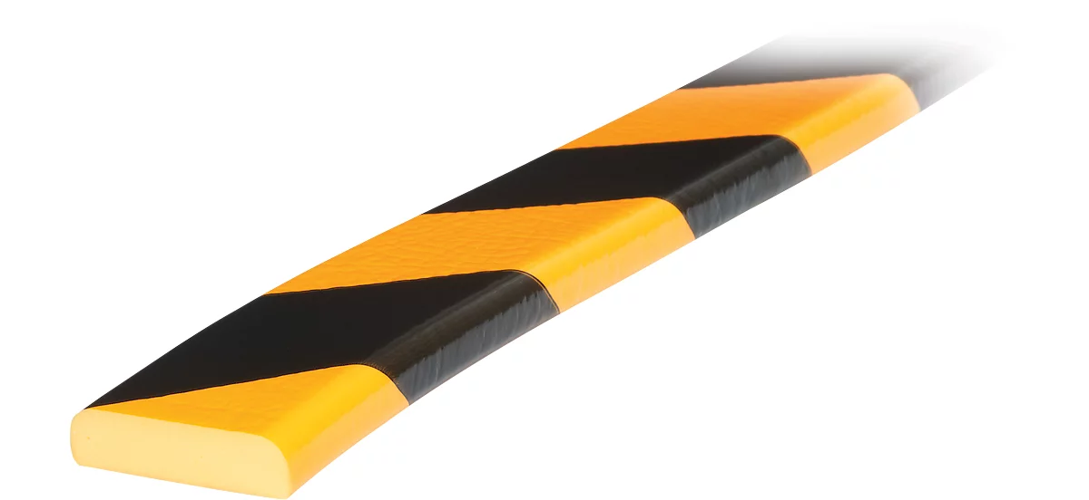 Protección de superficies tipo F, pieza de 1 m, amarillo/negro