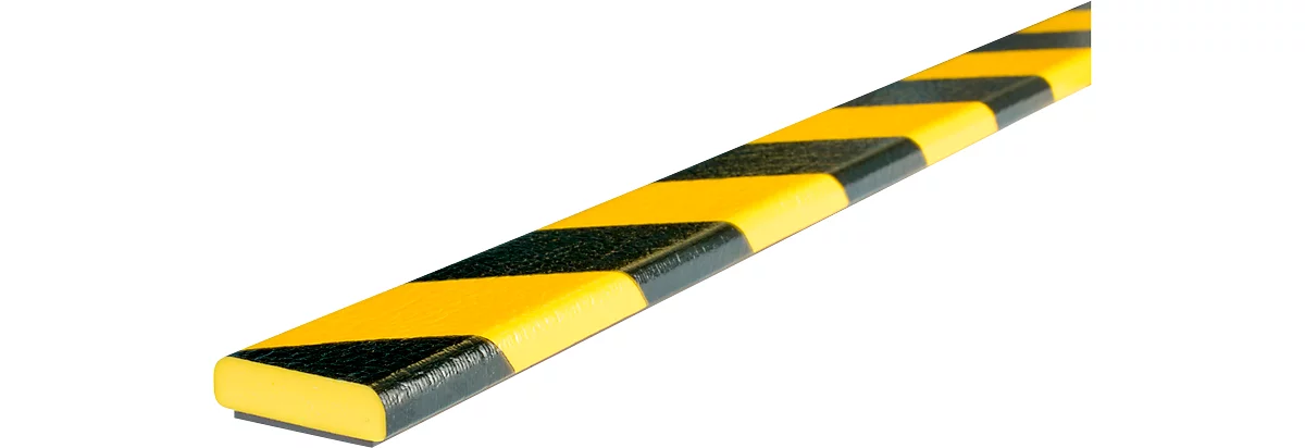 Protección de superficies tipo F, pieza de 1 m, amarillo/negro, magnético