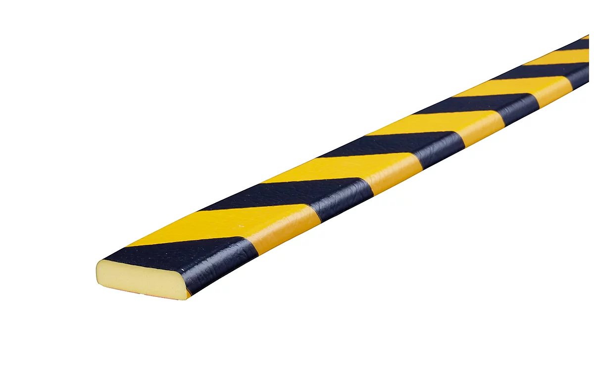 Protección de superficies tipo F, por m lineal, amarillo/negro