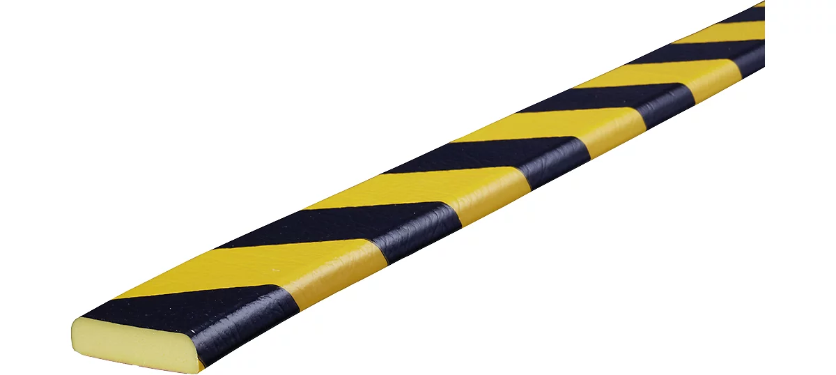 Protección de superficies tipo F, rollo de 5 m, amarillo/negro