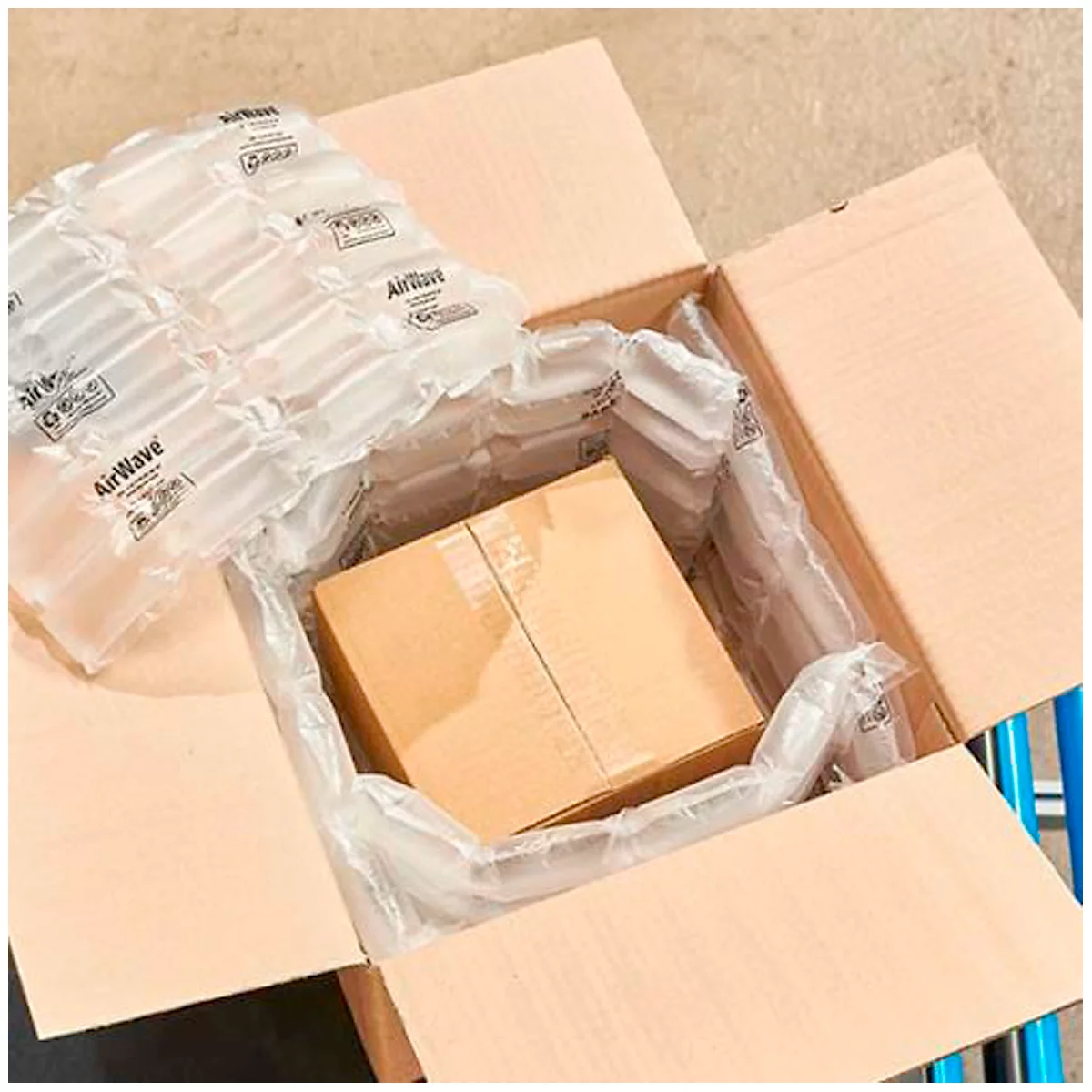 ProtectAir® mini Luftpolsterkette 100 x 210 mm, vorperforiert, HDPE, 2 Rollen = 1 VE