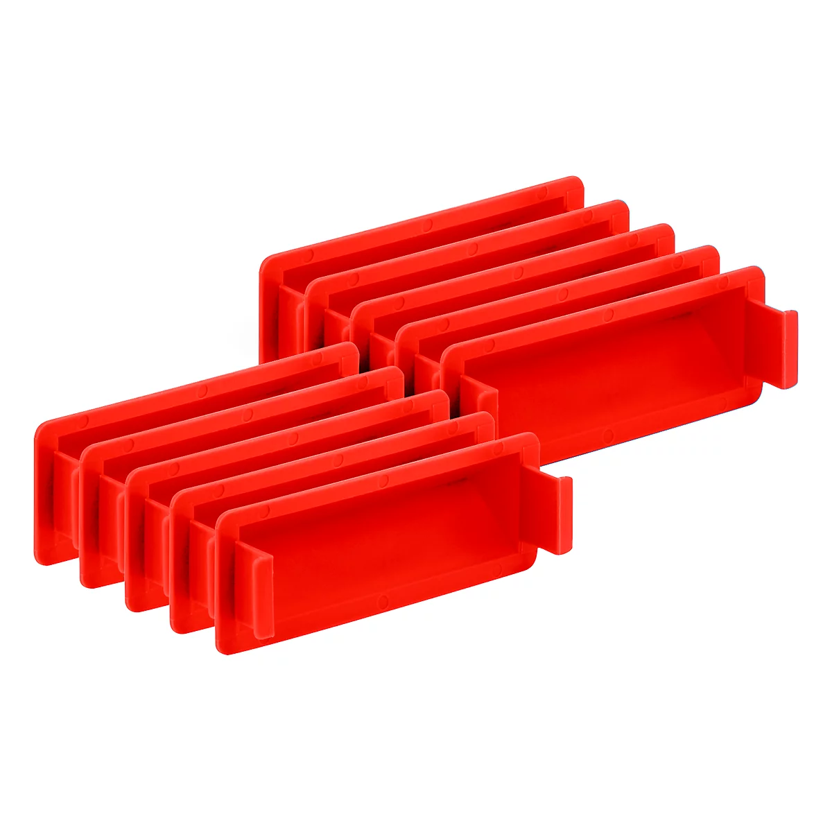 Protecteur de poignée pour bac EURO, rouge, 10 p.