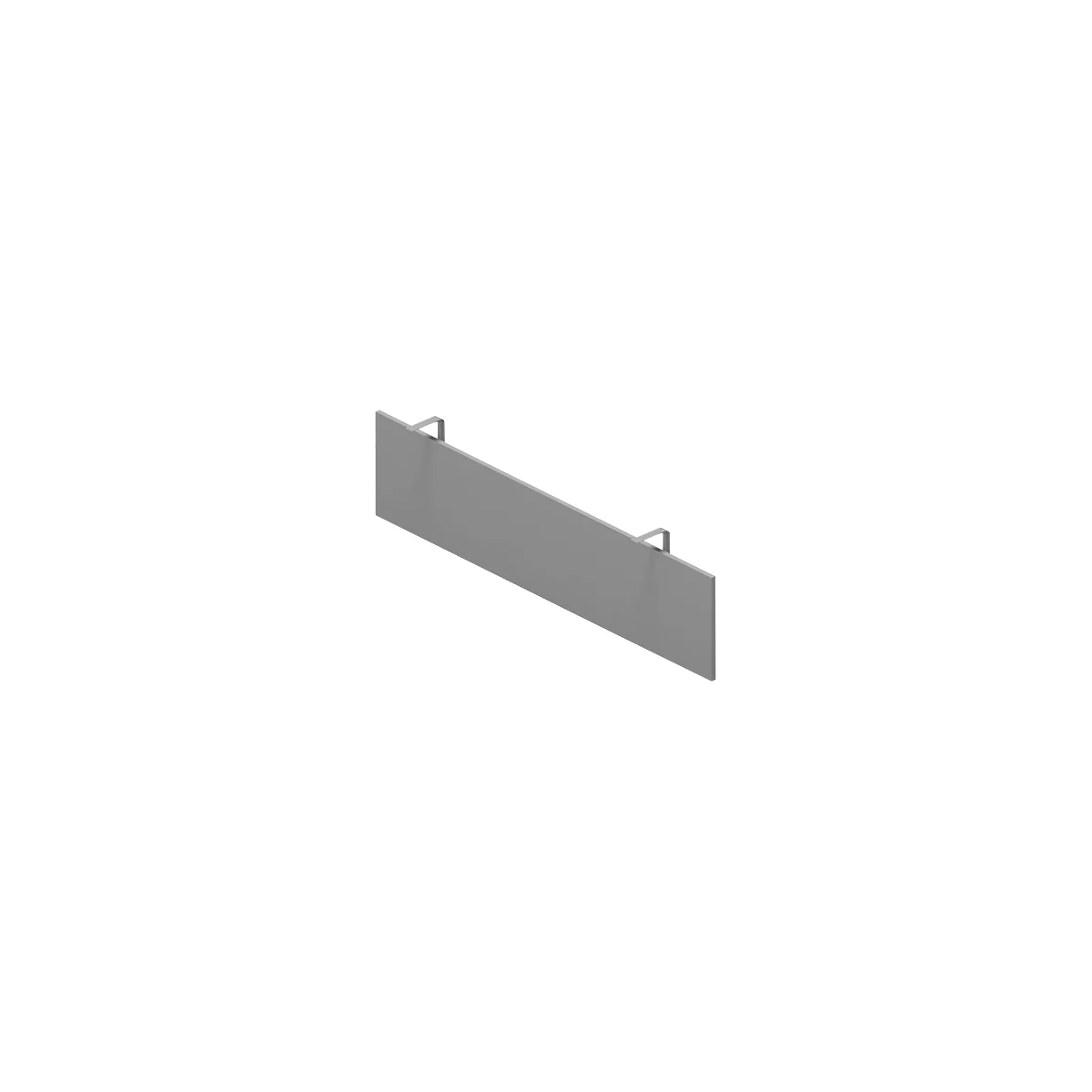 Protection visuelle ARLON-OFFICE, 1600 mm, gris clair
