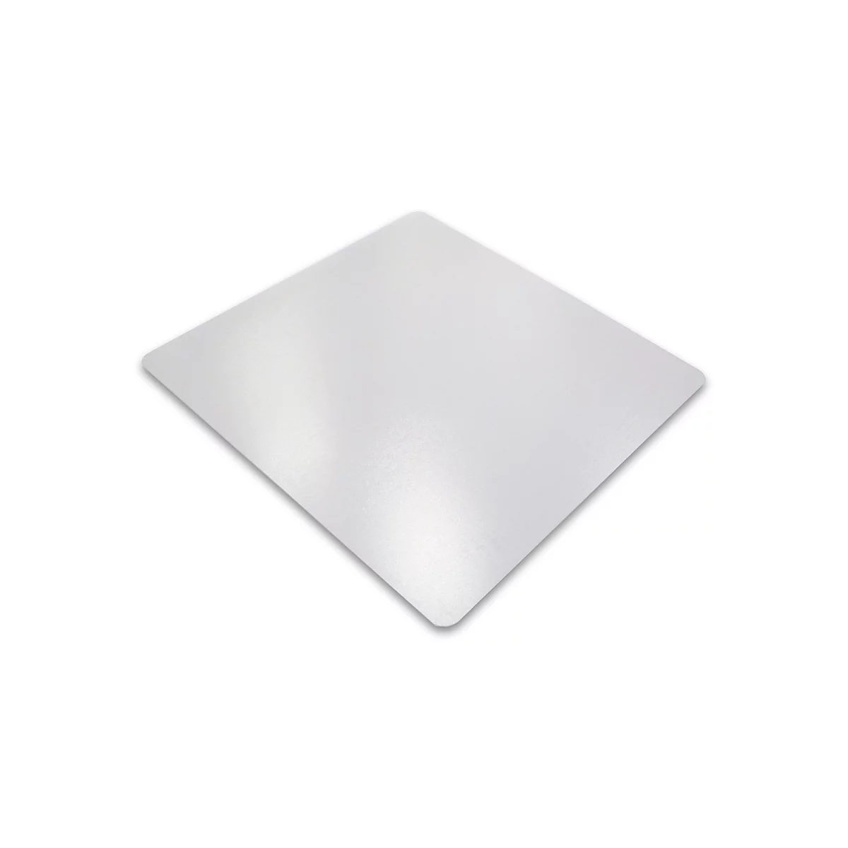 Square white mat with rounded corners. The background is white.