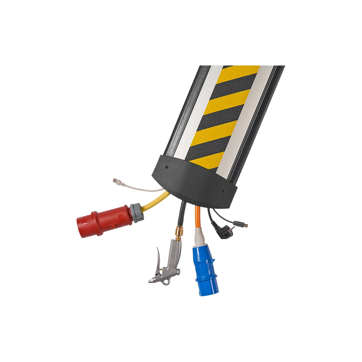 Protège-câbles B25 3000 mm EasyLoader Max HD, gris/couvercle jaune/noir