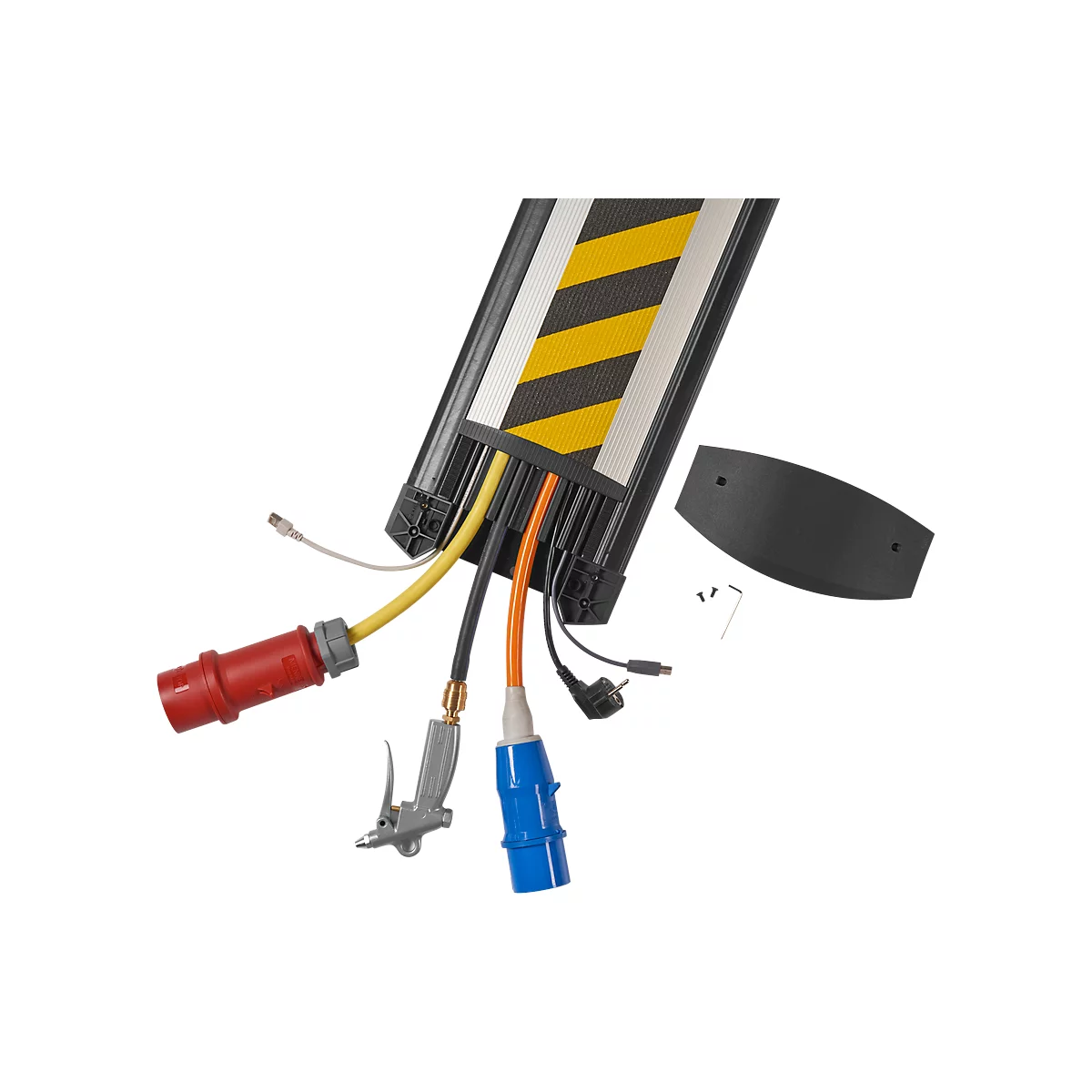 Protège-câbles B25 3000 mm EasyLoader Max HD, gris/couvercle jaune/noir